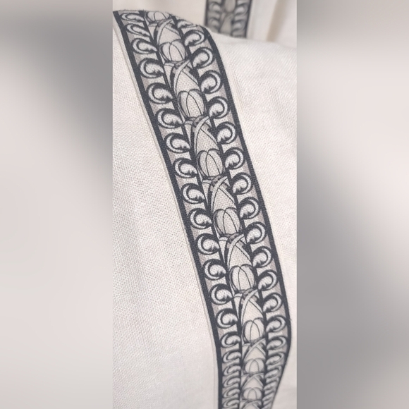 NWT $138 MAX STUDIO BLENDED LINEN WIDE LEG TROUSERS - Picture 5 of 8